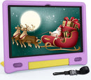 Tablet for Kids 10.1 inch Android 14, 8GB+64GB(TF 1TB) 6000mAh Kids Tablet WiFi6 Parental Control,Face Unlock, 1280 * 800 HD Screen (Purple) by TinyTreasures Baby Boutique