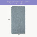 Bigacogo Chunky Knit Throw Blanket for Couch, 40x80 inches, 100% Hand Knitted with Thick Jumbo Chenille Yarn, Cozy Soft Large Rope Knot Cable Crochet Blankets for Sofa Bed Living Room, Dusty Blue by CozyNest Decor