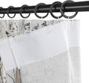 Pinch Pleated Floral Linen Curtains 2 Panels Elegant Light Filtering Privacy Drape,40 Inch Wide by 100 Inch Long Curtains Suitable for Living Rooms and Bedrooms by CozyNest Decor