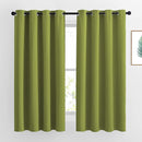 NICETOWN Fresh Green Curtain Panels for Living Room - Window Treatment Thermal Insulated Solid Grommet Vertical Drapes Window Treatments for Bedroom (Fresh Green, Set of 2, 46 by 63 Inch) by TinyTreasures Baby Boutique