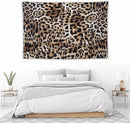 HZOHNAGO Leopard Print Tapestry Nature Wildlife Vintage Cheetah Fur Spot Animal Skin Wild Animals Spots Printed Wall Tapestry Painting Wall Hanging for Bedroom Living Room Dorm 90" W x 60" H by CozyNest Decor