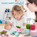 Crochet Kit for Beginners,Crochet Starter Kit with Step-by-Step Video Tutorials,DIY Crochet Animal Kits for Adults Kids,Complete Kit Included(2PCS Turtle) by TinyTreasures Baby Boutique