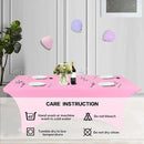 IVAPUPU 2 Pack 6FT Table Cloth for Rectangular Fitted Events Stretch Pink Table Covers Washable Spandex Tablecloth Protector for Party, Wedding, Cocktail, Banquet, Festival by CozyNest Decor