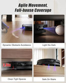 Yeedi S16 Plus Robot Vacuum & Mop with Automatic Omni Station, Blast 16,600Pa Suction, OZMO Roller Self-Wash Mopping, ZeroTangle 3.0, Triple Lift Floor Lift, AI-Powered Navigation and Mapping by CozyNest Decor