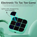 Tic-Tac-Toe Bolt Game, 4-in-1 Handheld Puzzle Game Console, Electronic Tic-Tac-Toe Toy, Educational and Memory Growth, Portable Travel Games for Car Ride, Board Games for Kids and Adults (Cyan) by TinyTreasures Baby Boutique