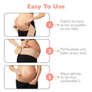 AZMED Maternity Belt Back Support - Adjustable Abdominal Binder for Pregnancy - Belly Band for Pelvic, Waist & Lower Back Comfort - Fits Up to 46 Inches - Beige by TinyTreasures Baby Boutique