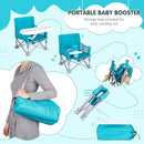 Portable Booster Seat, Toddler Baby Seat with Tray for Dining Table Compact Floor Chair for Camping Lawn Beach Babies Travel 6-36 Months by TinyTreasures Baby Boutique