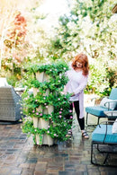 Greenstalk Patented Large 5 Tier Vertical Garden Planter with Patented Internal Watering System Great for Growing a Variety of Strawberries, Vegetables, Herbs, & Flowers (Stunning Stone) by CozyNest Decor