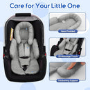 Baby Car Seat Head Support for Doona Stroller, Thickened Infant Carseat Head Support with 3 Strap Covers, Reversible Car Seat Insert for Newborn, Baby Car Seat Cushion with Filled Natural Cotton by TinyTreasures Baby Boutique