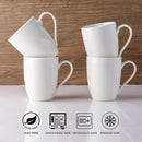 GBHOME 16oz Coffee Mugs Set of 6, Large Ceramic Coffee Mugs for Man, Woman, Dad, Mom, Modern Coffee Mugs Set with handle for Tea/Latte/Cappuccino/Milk/Cocoa. Dishwasher&Microwave Safe,White by CozyNest Decor