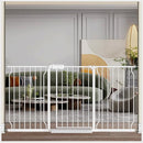 Fairy Baby Extra Wide Baby Gate for Doorways Auto Close Safety Gates for Bedroom, Fits 57.5 Inch to 62 Inch with Pressure Mounted Extention Kit, White by TinyTreasures Baby Boutique