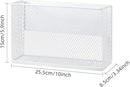 Magnetic Basket Organizer Holder for Fridge Magnetic Storage Bin Box Containers, White Magnetic Locker Organizer Holder for Kitchen Storage, Magazine, Whiteboard,10" × 3.34" ×5.9" by CozyNest Decor