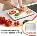 Titanium Cutting Board for Kitchen, Double Sided Cutting Boards for Meal Prep with Pure Titanium and Wheat Straw PP, Dishwasher Safe Chopping Board for Meat Vegetables Fruits, Large Size, 16”×11” by CozyNest Decor
