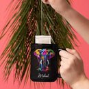 Elephant Coffee Mug 11oz 15oz, Personalized Name Animal Black Cup, Gift For Elephant Lovers, Custom Colorful Animal Design Mug, Gifts For Son Daughter On Birthday by CozyNest Decor