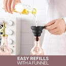 COOK WITH COLOR Glass Olive Oil Dispenser Bottle - 2 Pack, 17 oz Cruet - Elegant Carafe Decanter with Spout for Kitchen, Suitable for Vinegar, Coffee Syrups & Other Liquids by CozyNest Decor