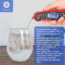 Lonicera Meat Thermometer Digital for Cooking Food. Waterproof & Instant Read for Kitchen Baking, BBQ. with Foldable Probe, Backlight & Calibration (Red) by TinyTreasures Baby Boutique
