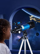Telescope for Adults Astronomy Beginners - 70mm Aperture and 400mm Focal Length Professional Refractor Telescope with Remote Great Astronomy for Christmas with Package, Blue by TinyTreasures Baby Boutique