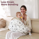 Momcozy Pioneering Safety Fence Nursing Pillow for Breastfeeding- Wider Feeding Pillows for More Support for Mom & Baby- Easier Nursing & Hand Free- Fit for All, Removable Cotton Cover by TinyTreasures Baby Boutique