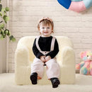 ALIMORDEN Kids Ultra-Soft Snuggle Foam Filled Chair, Toddler Cuddly Sherpa Reading Couch for Boys and Girls, Cream by CozyNest Decor