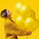 RUBFAC 129pcs Yellow Balloons Different Sizes 18 12 10 5 Inch Latex Balloon Garland Arch Kit for Masquerade Party Decoration Gender Reveal Graduation Anniversary Baby Shower Party Supplies by TinyTreasures Baby Boutique