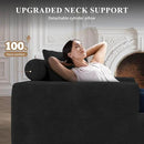 Modular Sectional Sofa with L-Shape Chaise,Cloud Sectional Modern Sleeper Couch with Deep Seat,Sponge Compression Sofas No Assembly Required (Black-Corduroy Fabric) 1pcs by CozyNest Decor