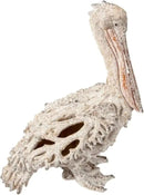 White Pelican Standing Figurine - 13.75” Coral Reef Nautical Decor Coastal Beach Home Accent Ocean Statue for Shelf, Tabletop, or Mantel Display by CozyNest Decor