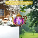2 Pack Garden Lights, Solar Outdoor Lights with Metal Stake, Waterproof Landscape Lighting Solar Powered Yard Art for Pathway, Lawn, Porch - Purple by GreenHaven Gardens