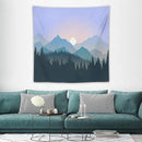 HZOHNAGO Mountain Tapestry Forest Mountain Sunrise Pattern Printed Wall Tapestry Wall Hanging for Bedroom Living Room Dorm 60" W x 60" H by CozyNest Decor