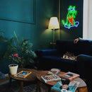 Skateboard Cat Neon Sign LED Cool Glasses Cat Neon Light for Wall Decor Pizza Neon Light Sign Dimmable USB Cat Pizza Light Up Sign for Bedroom Pizza Restaurant Pet Shop Gift (16.7 "*12.2 ") by CozyNest Decor