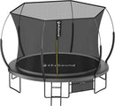 SkyBound 14 FT 12 FT 10FT 8FT 6FT Springless Trampoline for Kids and Adults - Recreational Trampolines with AntiRust Coating - Bungee Cords Outdoor Trampoline for Kids - No-Gap Design Zipper System by TinyTreasures Baby Boutique