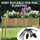 Large Garden Tool Set with Non-Slip Rubber Handle - 6 Piece Heavy Duty, Gardening Hand Tools, Sturdy Durable, Classic Utility Gardening Gift by GreenHaven Gardens