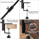 FEED GARDEN [Upgrade Version 2 Pack Bird Feeder Hanger Adjustable 43 Inch Deck Hooks for Railing 360 Degree Swivel Heavy Duty Hanging Hooks for Bird Feeders Wind Chimes by GreenHaven Gardens