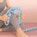 10 Roller Circular Leg Massager with Bonus Massage Stick – Manual Back & Leg Rollers, Relajador de Piernas Set, Circular Leg Clamp Roller for Neck, Arms & Legs (Blue) by CozyNest Decor