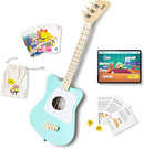 Loog Mini Acoustic kids Guitar for Beginners 3-strings Ages 3+ Learning app and lessons included by TinyTreasures Baby Boutique