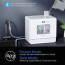 AIRMSEN Countertop Dishwasher Complete 2-Level Rack, Portable Dishwashers with 5L Built-in Water Tank, 3-Spray Arms & 12H Delay Start, No Hookup Needed, A01, White by TinyTreasures Baby Boutique