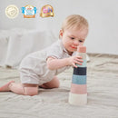 Moonkie Stacking Cups Toy, Fun Educational Baby Toys Silicone Soft Teething Toy, Age 6+ Months, 7 Piece Set by TinyTreasures Baby Boutique