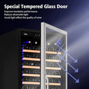 24 Inch Wine Cooler Refrigerator, 179 Bottles Professional Wine Cellars with Powerful Compressor,Quiet Operation and Elegant Design for The Wine Lovers by CozyNest Decor