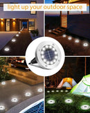 Coroor Solar Ground Lights, 12 LED Waterproof Garden Disk Lights for Outdoor Pathway, Yard, Lawn, Patio, Walkway, Pool (12 Packs White) by GreenHaven Gardens