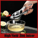 Lemon Squeezer, Heavy Duty Zinc Manual Lemon Juicer, Threaded Groove Fresh Small Oranges Limes Juicer Hand Press Manual Citrus Juicer Press for Home Restaurant Kitchen Accessories Utensils(Sliver) by CozyNest Decor