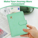 Melsbrinna Rfid Passport Holder for Travel women/Men, Cute Passport Wallet Rfid Blocking Card Slots, Rfid Passport Cover/CaseTravel Wallet, Passport Book Holder (1, Green3) by TinyTreasures Baby Boutique