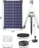 Biling Solar Water Pump for Bird Bath, 6.5W Solar Panel Kit Outdoor Solar Fountain with DIY 5ft Tubing for Small Ponds Garden and Pool by GreenHaven Gardens