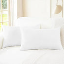 CaliTime Throw Pillow Covers Decorative 16 X 26 Inches Pack of 2 Cozy Chenille Cushion Cases for Couch Sofa Bed Living Room Home True White by CozyNest Decor