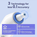 Ear Thermometer, Digital Ear Thermometer for Kids and Adults, High Accuracy Baby Thermometer with 1s Result, 3-Color Coded and 30 Memory Recall, Easy to Use, with 21 Disposable Probe Covers by TinyTreasures Baby Boutique