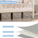Closet Storage Bins, Linen Closet Organizers and Storage Basket for Shelves, Collapsible Shelf Baskets for Organizing Shelves, Bedroom Clothes Basket, Gray, 3 Pack by CozyNest Decor