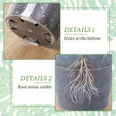 Vesici Large Size Clear Nursery Pots Variety Pack Plant Pots with Drainage Holes Planters for Indoor Plants Flexible Transparent Plastic Plant Bottle Succulents(12 Pcs,6/8/10 Inch) by GreenHaven Gardens