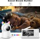 Baby Monitor, 4.3" Video Baby Monitor with 1080P Camera, Smart 2.4G WiFi Audio Monitor with Remote PTZ, Night Vision, 2-Way Talk, Sleep Mode, RGB Night Lights, Lullabies & 1000ft Range, APP Control by TinyTreasures Baby Boutique