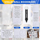 LiYiQ 72 Pcs Volleyball Party Favors Volleyball Team Gifts Volleyball Goodie Bags Stuffers Volleyball Ballpoint Pens Bookmark Card and Silicone Bracelet by TinyTreasures Baby Boutique