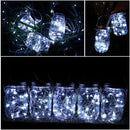 SunKite Solar Mason Jar Lights [Updated], 8 Pack 20 LED Waterproof Fairy Firefly Jar Lids String Lights with Hangers(NO Jars), Patio Yard Garden Wedding Decoration - Cool White by GreenHaven Gardens