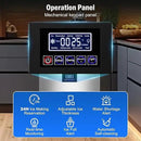 Commercial Ice Maker Machine 350 LBS/24H, 136 Ice Trays Freestanding & Undercounter Ice Machine Stainless Steel with 60 LBS Ice Storage Capacity, Ice Maker with Water Line and Filter, Dual Water Inlet by CozyNest Decor