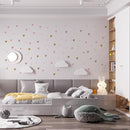 WS Wallpaper Heart Wall Decals Pack of 5 Sheets 135pcs by Lipastick - Polka Dots Wall Stickers for Bedroom Living Room Girls Room Decoration Kids Room Baby Nursery Room Removable Wall Decals by TinyTreasures Baby Boutique